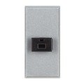 8-ми контактный разъём, 1 модуль, цвет алюминий (349414)