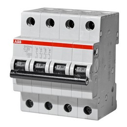 SH204L Автоматический выключатель 4P 40A (C) 4,5kA