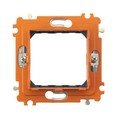 Суппорт для рамки на 2 модуля, фиксация на клипсах (H4702G)