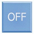 Клавиша голубого цвета "OFF" (H4920LN)
