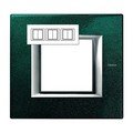 Рамка, Малахит (2+2+2 модуля), прямоугольная форма, горизонтальная (HA4802M3HVS)