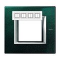 Рамка, Малахит (2+2+2+2 модуля), прямоугольная форма, горизонтальная (HA4802M4HVS)