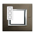 Рамка, Бронза (2+2+2 модуля), прямоугольная форма, вертикальная (HA4802/3BR)