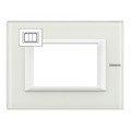 Рамка, White Glass (3 модуля), прямоугольная форма (HA4803VBB)