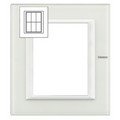 Рамка, White Glass (3+3 модуля), прямоугольная форма (HA4826VBB)