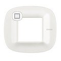 Рамка, Corian white (2 модуля), форма эллипс (HB4802CGW)