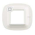 Рамка, Axolute white (2 модуля), форма эллипс (HB4802HD)
