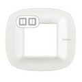 Рамка, Corian white (2+2 модуля), форма эллипс (HB4802M2CGW)