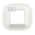 Рамка, Axolute white (2+2 модуля), форма эллипс (HB4802M2HD)