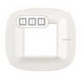 Рамка, Corian white (2+2+2 модуля), форма эллипс (HB4802M3CGW)