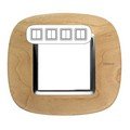 Рамка, Клен (2+2+2+2 модуля), форма эллипс (HB4802/4LAE)