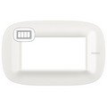 Рамка, Corian white (4 модуля), форма эллипс (HB4804CGW)