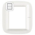 Рамка, Corian white (3+3 модуля), форма эллипс (HB4826CGW)