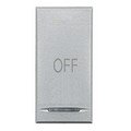 Клавиша "OFF", 1 функция, 1 модуль, цвет алюминий (HC4915AA)