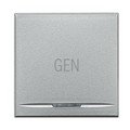 Клавиша "GEN", 1 функция, 2 модуля, цвет алюминий (HC4915/2AC)