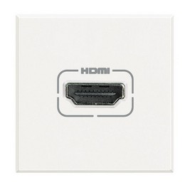 Розетка HDMI, 1 модуль, цвет белый (HD4284)