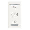 Клавиша "ON-OFF-GEN", 2 функции, 1 модуль, цвет белый (HD4911AF)