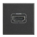 Розетка HDMI, 1 модуль, цвет антрацит (HS4284)
